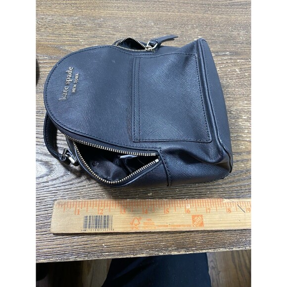 LOT Of 2 Kate Spade Convertible Mini Leather Backpacks used Green/Like New Black